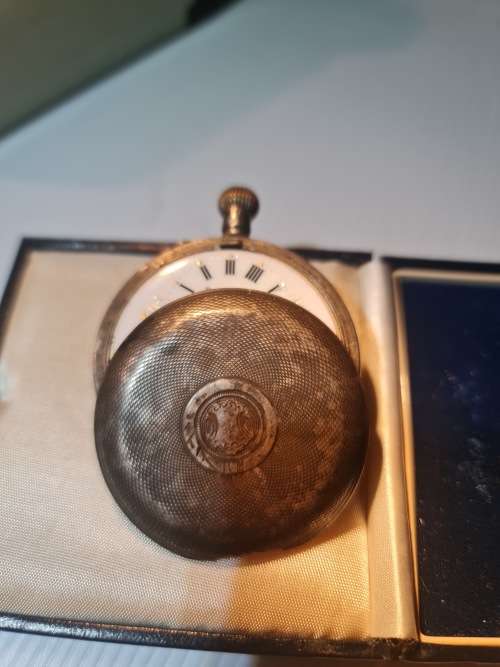 vintage pocket watch  .935 silver